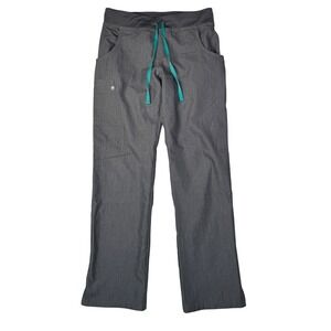 FIGS Scrub Pants XS Gray Technical Yoga Waistband Medical Workwear Womens Scrubs